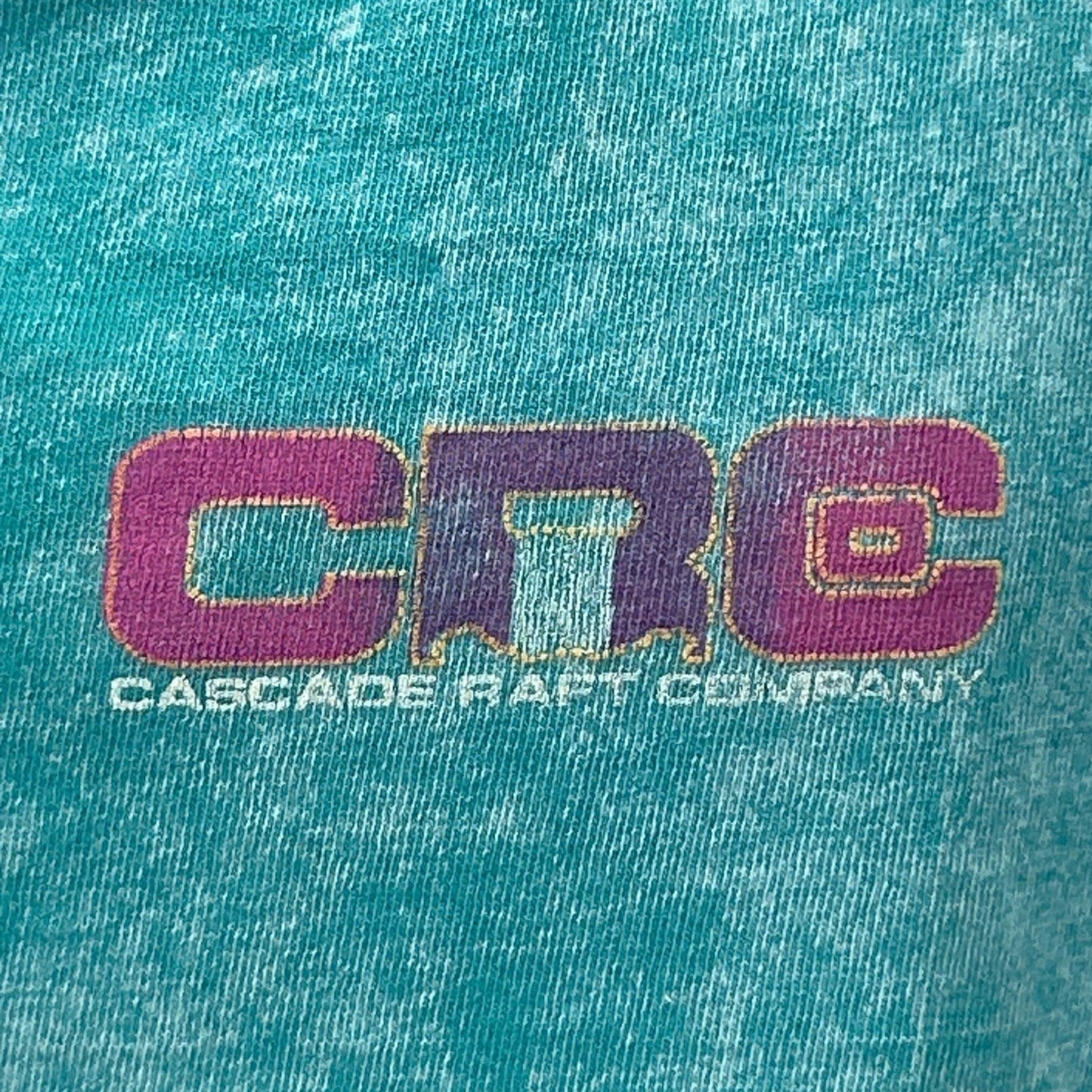 Vintage Cascade Raft Company Payette River Tank Top Shirt Mens Large Blue Idaho