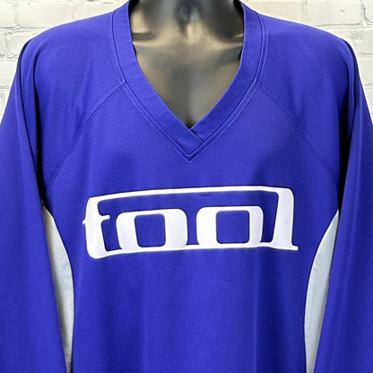 Tool Forty Six & 2 Hockey Jersey T Shirt Aenima Band Long Sleeve Blue XL X-Large