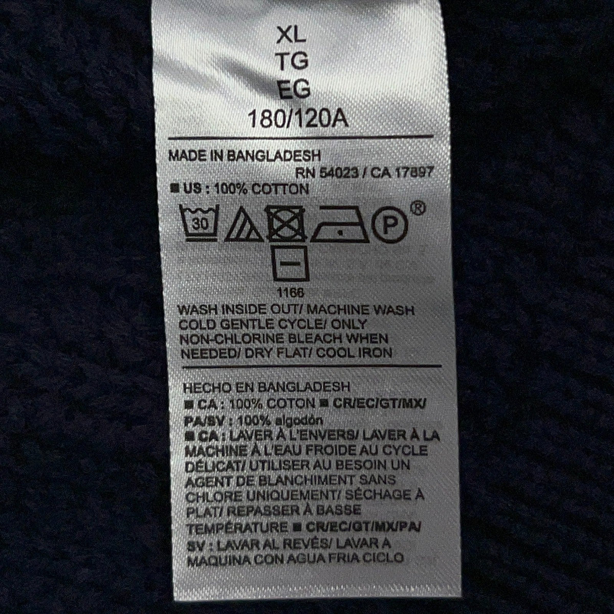 Old Navy Mens Sweater Vest XL X-Large Navy Cotton Open Knit V Neck NWT Casual