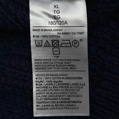 Old Navy Mens Sweater Vest XL X-Large Navy Cotton Open Knit V Neck NWT Casual
