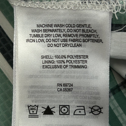 Columbia PFG Super Low Drag Button Front Shirt Fishing SS Plaid Green XL X-Large