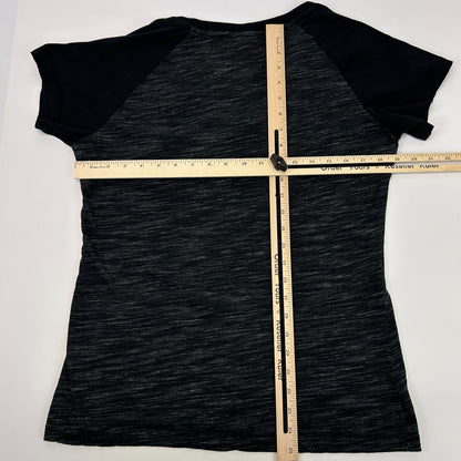 San Francisco SF Giants Womens T Shirt New Era MLB V Neck Black Tee XL X-Large