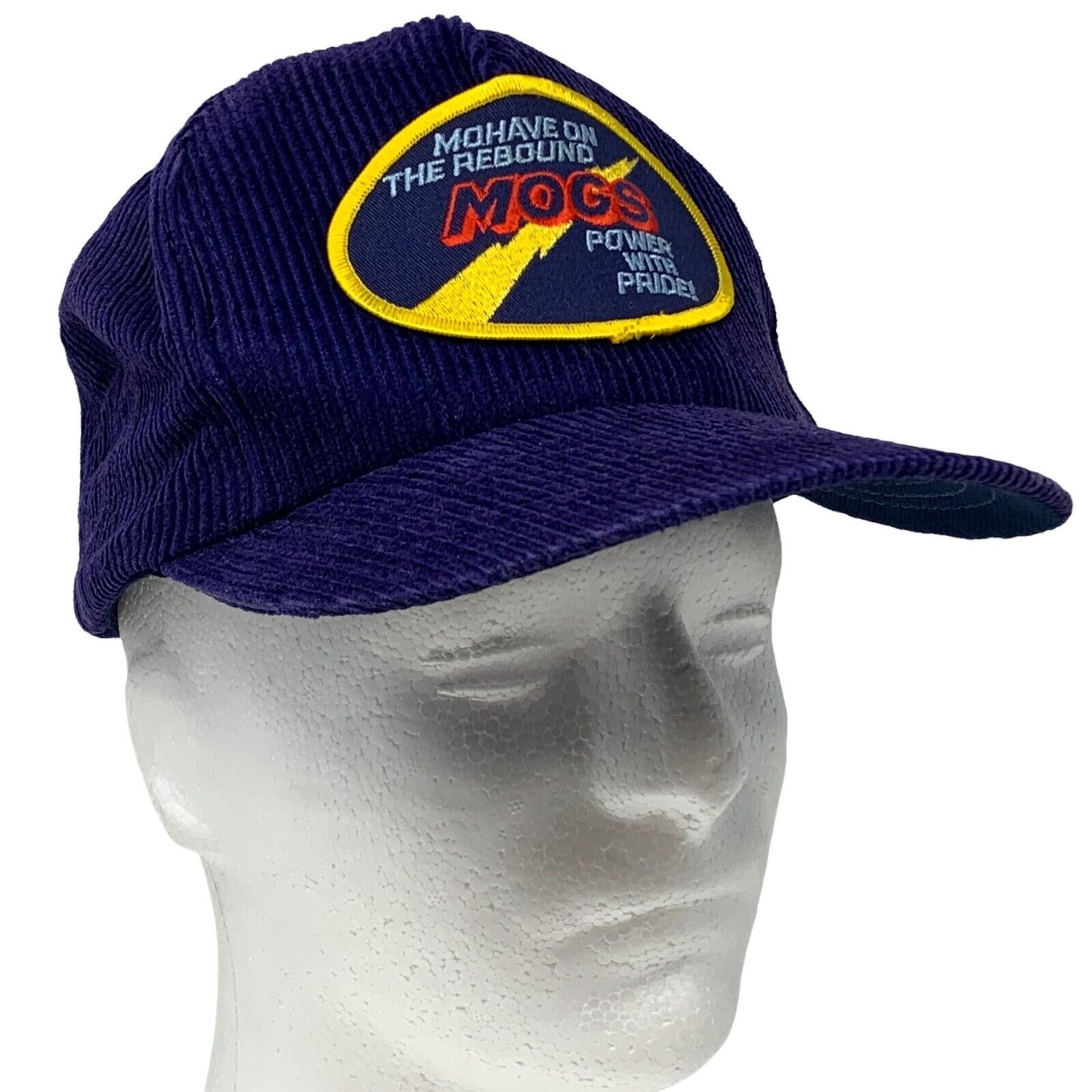 Vintage Mohave Coal Power Station Plant Baseball Hat Cap MOGS 80s Snapback Blue