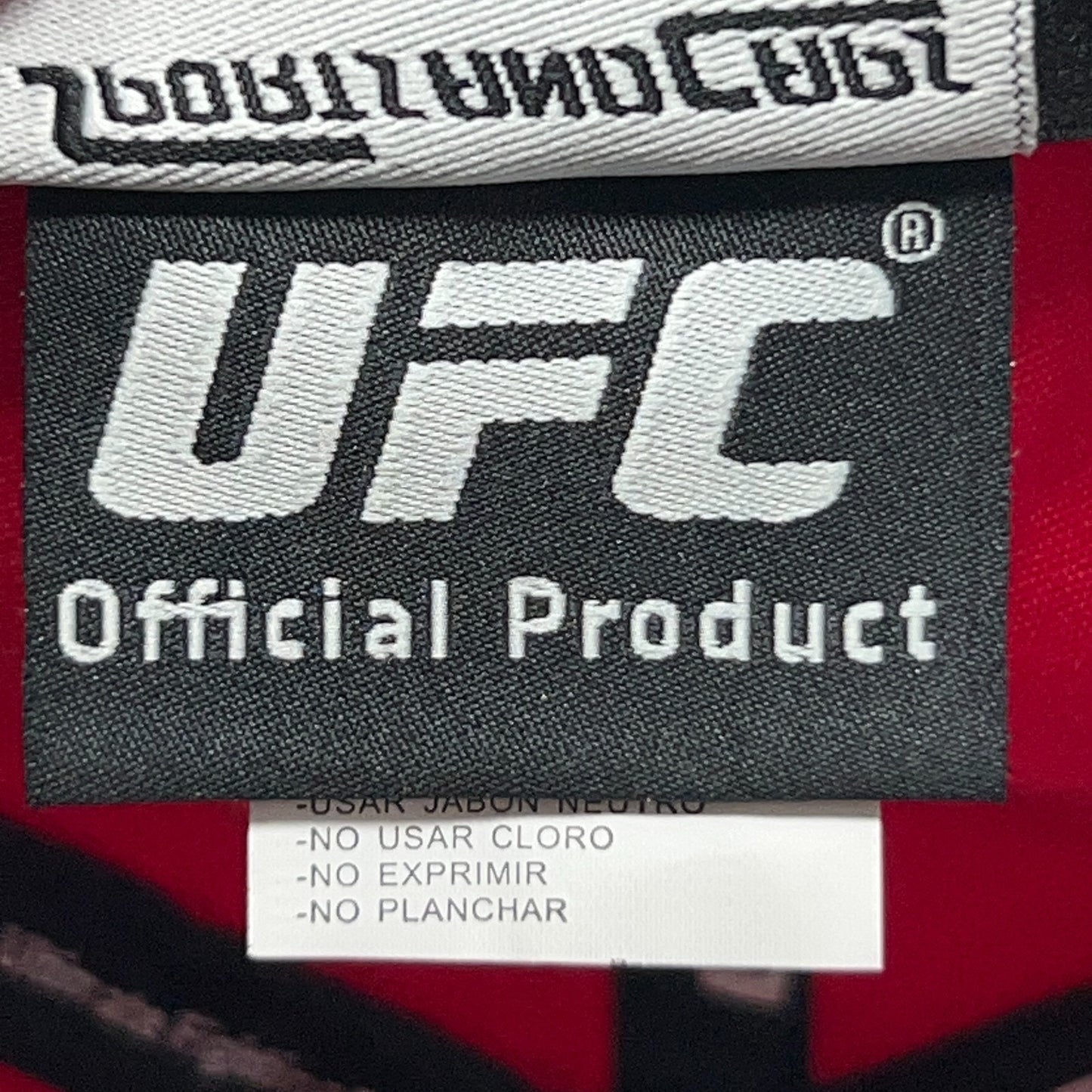 UFC Hat Baseball Cap MMA Mixed Martial Arts Official Product Red Flex Fitted S-M