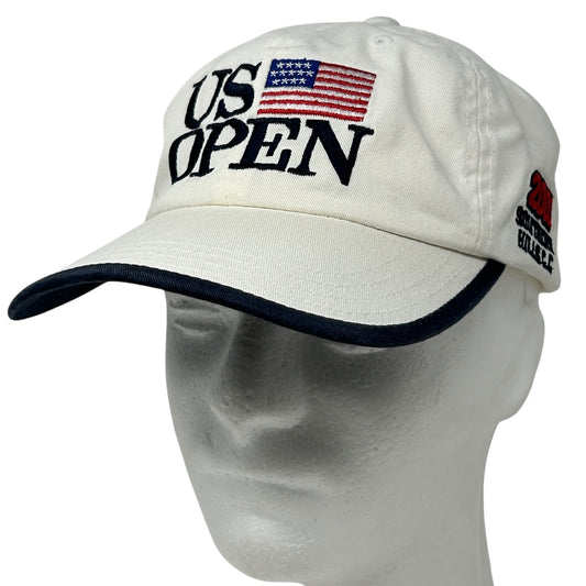 Vintage 2001 US Open Golf Dad Hat Cap Southern Hills Country Club Golfing White