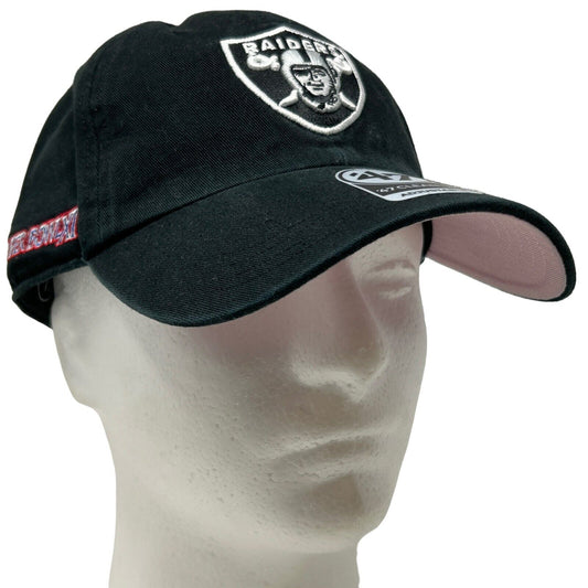 Las Vegas Raiders Hat Black Pink 47 Brand NFL Oakland Strapback Baseball Cap New