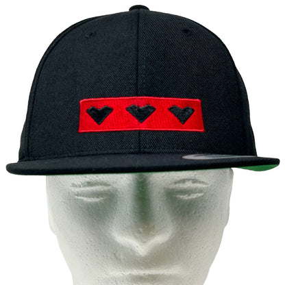 Absolut Elyx Wild At Heart Hat Vodka Black Red Wool Blend Snapback Baseball Cap