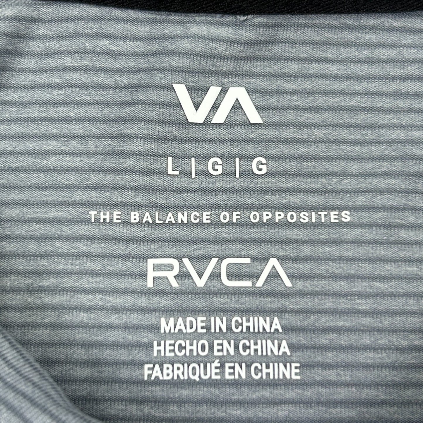 RVCA Sport Vent Polo Shirt PM Tenore Skater Surfer Surfing MMA Gray L Large