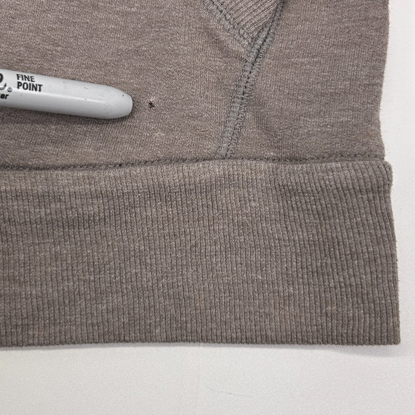 Armani Exchange AX 1/4 Quarter Zip Hoodie Hooded T Shirt Brown Mens XL X-Large