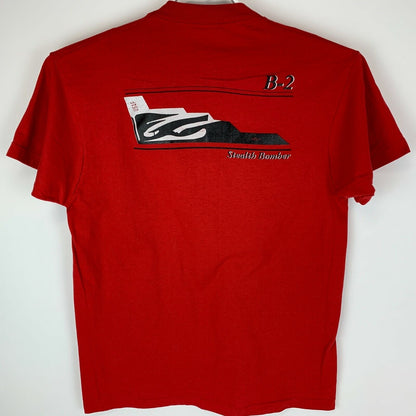 隐形轰炸机 B-2 B2 复古 90 年代 T 恤美国空军空军美国制造 T 恤大号