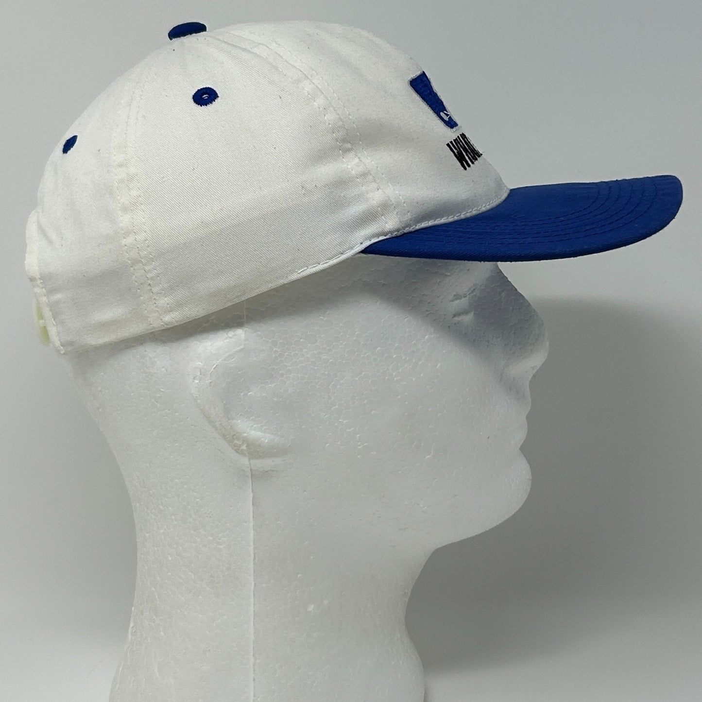 Vintage 90s MLB What A Game Youth Hat Baseball Cap Logo Kids Boys Snapback White