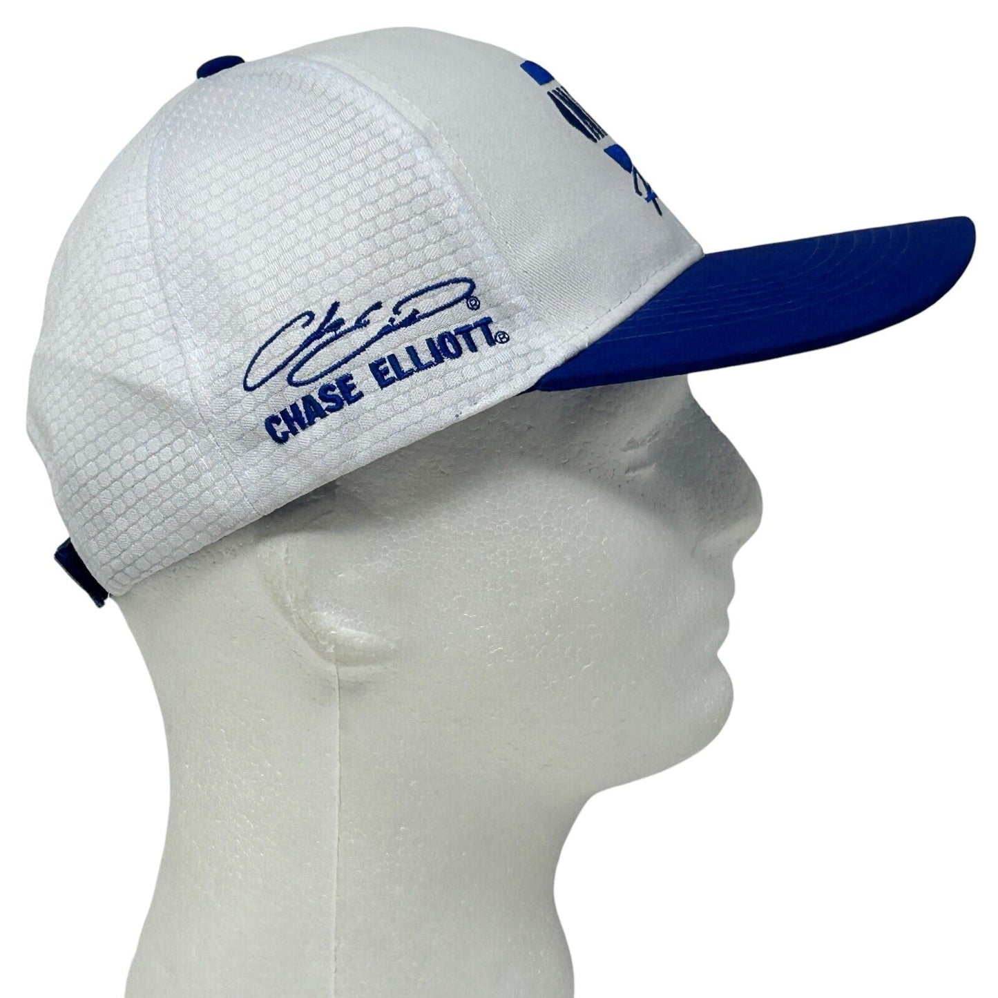 NAPA Racing Chase Elliott Strapback Hat White NASCAR Motorsports Baseball Cap