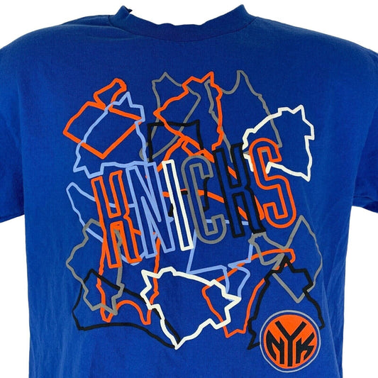 New York NY Knicks Adidas Youth T Shirt X-Large NBA Basketball Kids Boys Blue