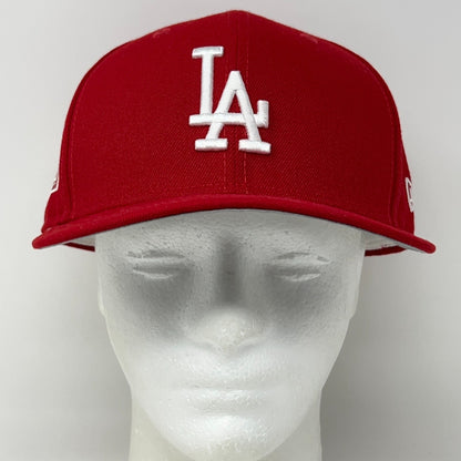 Los Angeles Dodgers 2020 World Series Hat Baseball Cap Red New Era Fitted 7 3/4