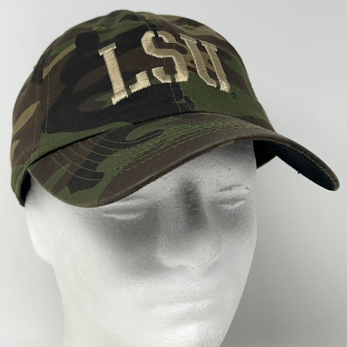 LSU Louisiana State University Tigers Hat Baseball Cap Camo Camouflage Strapback