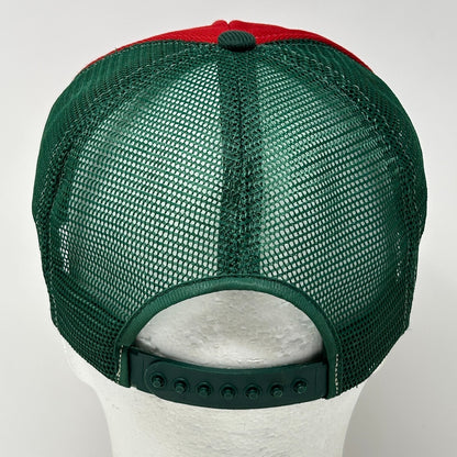 Vintage 90s Hasties Capitol Sand Gravel Co Trucker Hat Cap Sacramento Red USA