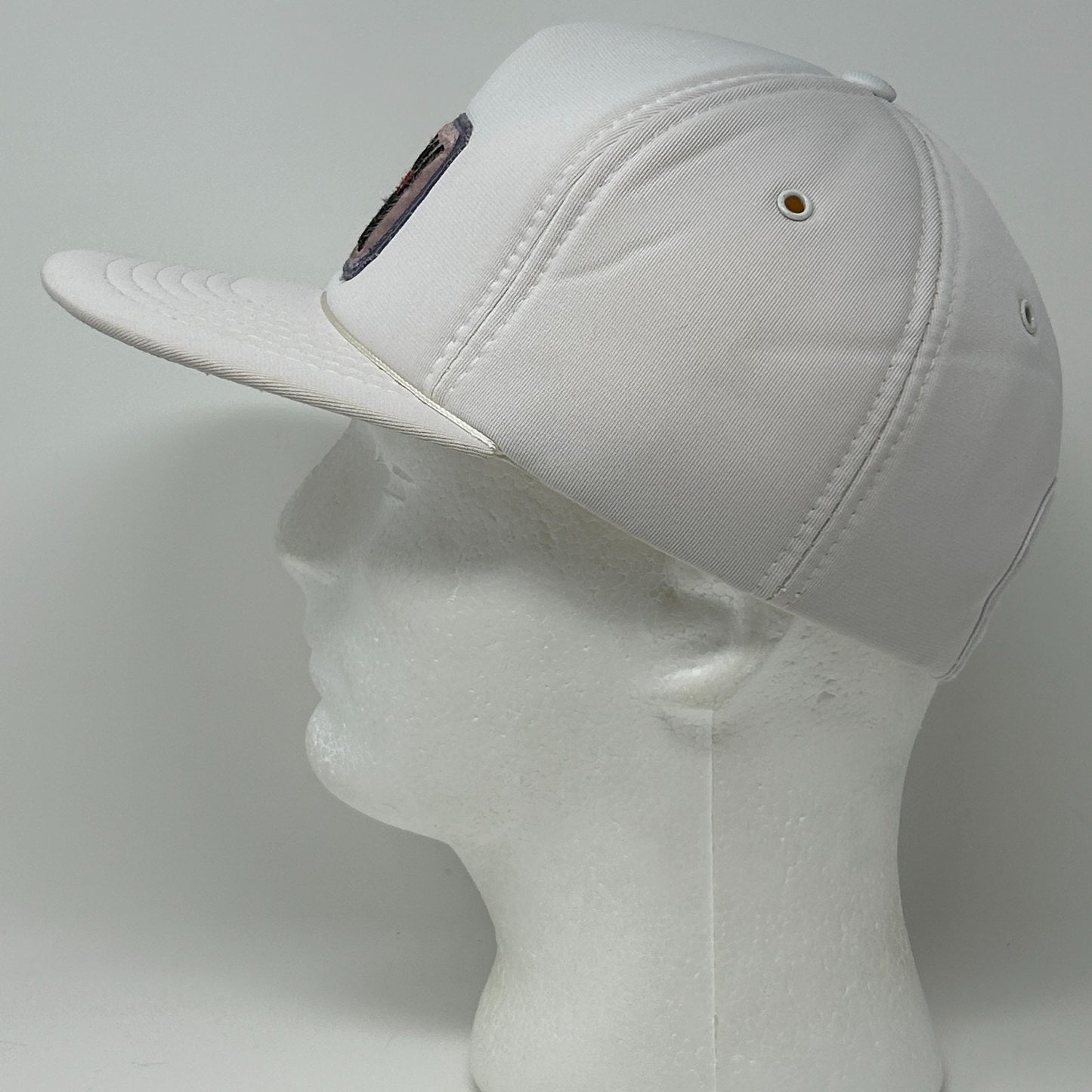 Vintage 70s 80s Kojak The Investigation Hat Cap TV Show Full Foam Snapback White