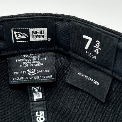 All Out Foul Hat Cap New Era Heffs Barbershop San Francisco Black Fitted 7 3/4