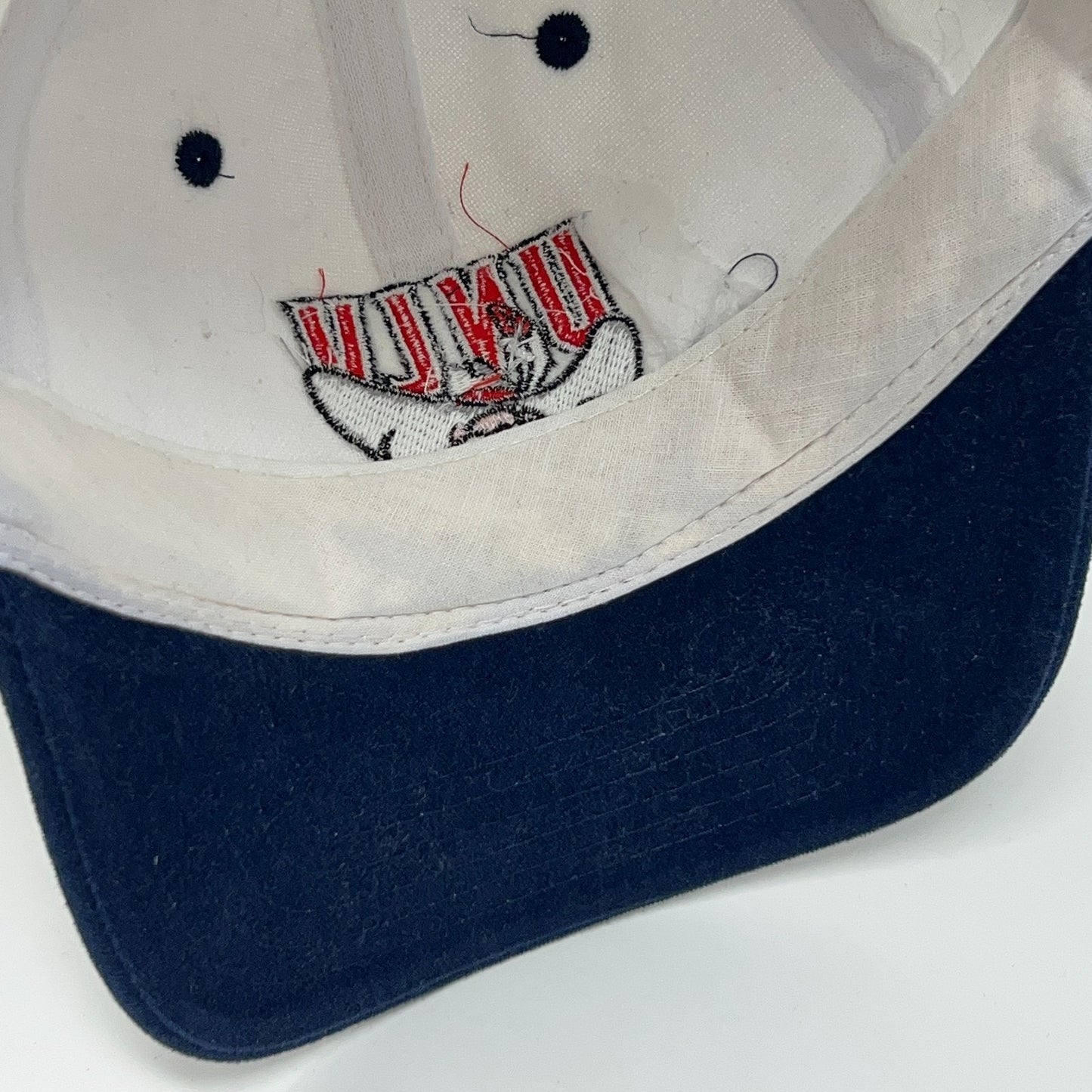 Vintage UNLV Runnin Rebels Nextlink Hat Baseball Cap White Las Vegas Strapback