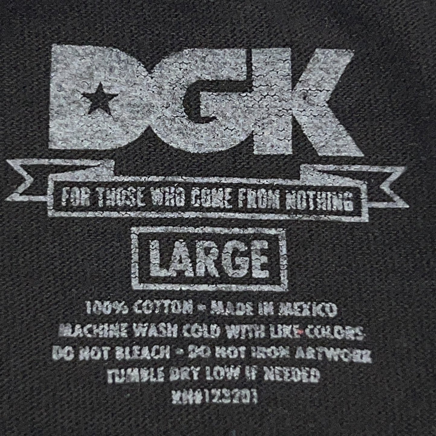 DGK Trippin T Shirt L Large Black Psychedelic Magic Mushrooms Shrooms Skater Tee