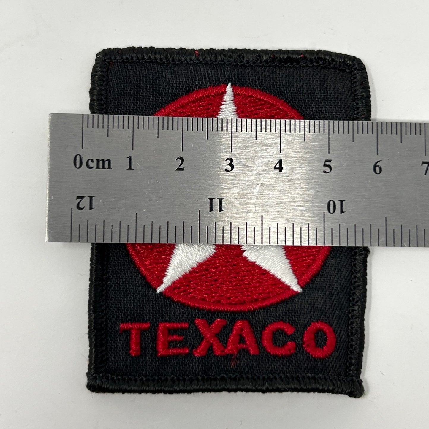 Vintage 80s Texaco Oil Patch Black Fuel Gas Station Cars Auto Logo Advertising