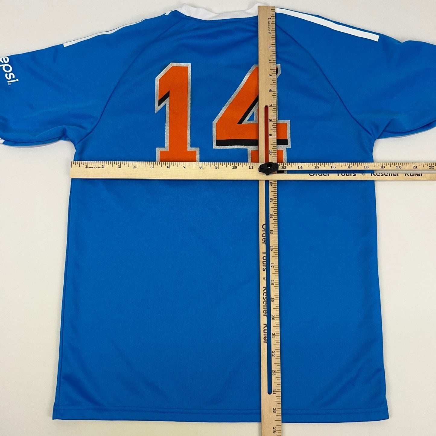 Miami Marlins BC Soccer Jersey T Shirt 2014 Florida Baseball MLB Blue S Small