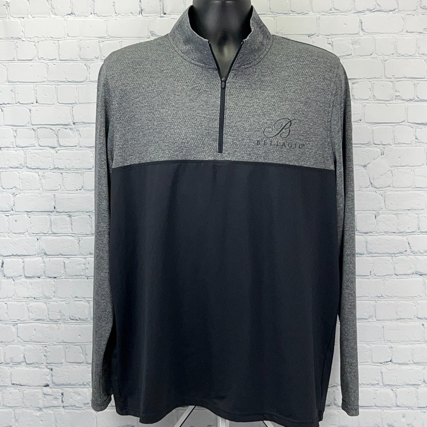 Bellagio Casino Las Vegas 1/4 Quarter Zip Shirt Black Under Armour XL X-Large