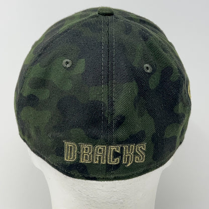Arizona Diamondbacks Armed Forces Hat Baseball Cap New Era Green Flex Fitted M-L