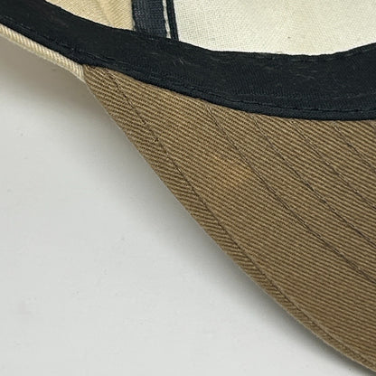 Vintage 90s Bandag Tires Hat Baseball Cap Interstate Tire Co Snapback Beige USA - Neon Vintage