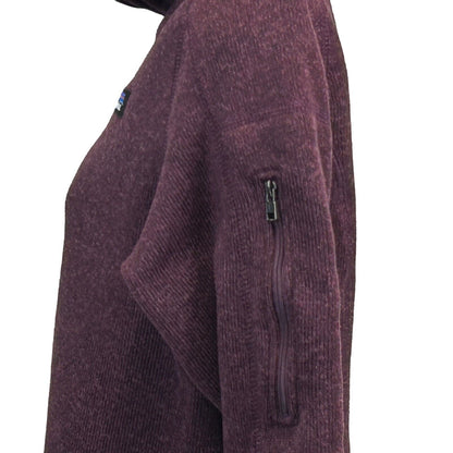 巴塔哥尼亚女式更好毛衣羊毛夹克 1/4 拉链套头衫红色 25618 中号