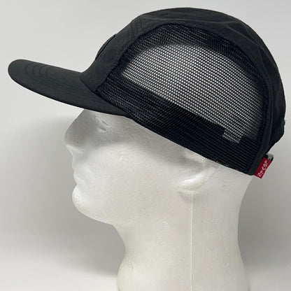Levi Strauss Mesh Vented Camp Hat Baseball Cap Levis 5 Panel Strapback Black