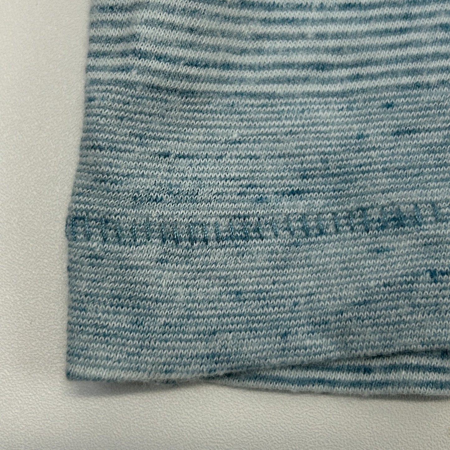 Rock & Republic Polo Shirt Short Sleeve Pocket Striped Blue L Large