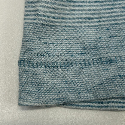 Rock & Republic Polo Shirt Short Sleeve Pocket Striped Blue L Large