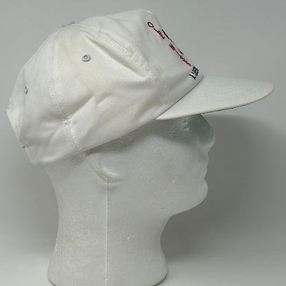 Vintage 1989 Liberty Bowl Ole Miss Rebels Hat Baseball Cap NCAA Strapback White