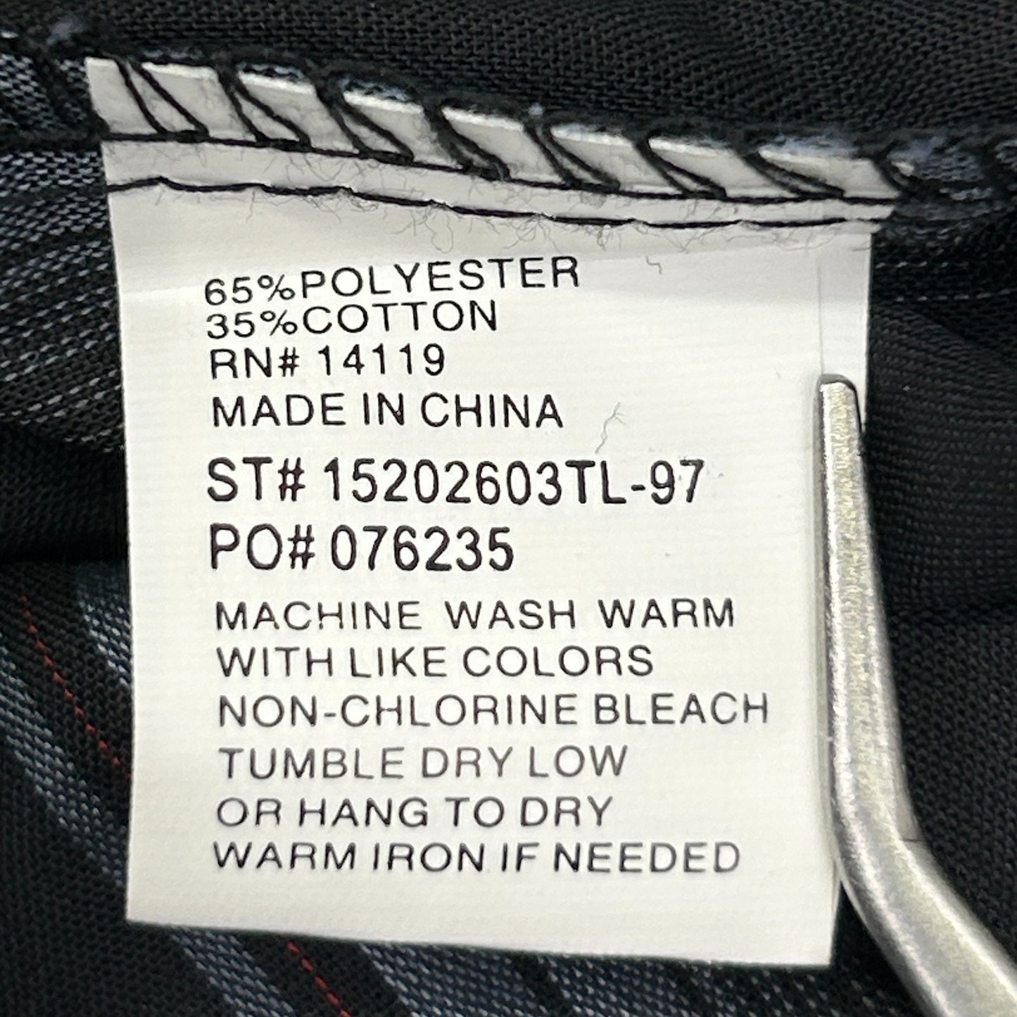 Ely Cattleman Pearl Snap Button Front Shirt Western Striped Black LT Large Tall