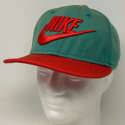 Nike True Swoosh Logo Wool Hat Baseball Cap Snapback 6 Panel Green
