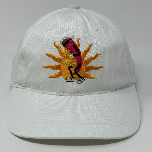 Vintage 90s Championship Chili Cookoff Hat Baseball Cap White Las Vegas Snapback - Neon Vintage