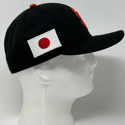 San Francisco Giants Japan Flag Hat Baseball Cap New Era MLB Black Fitted 7 1/4
