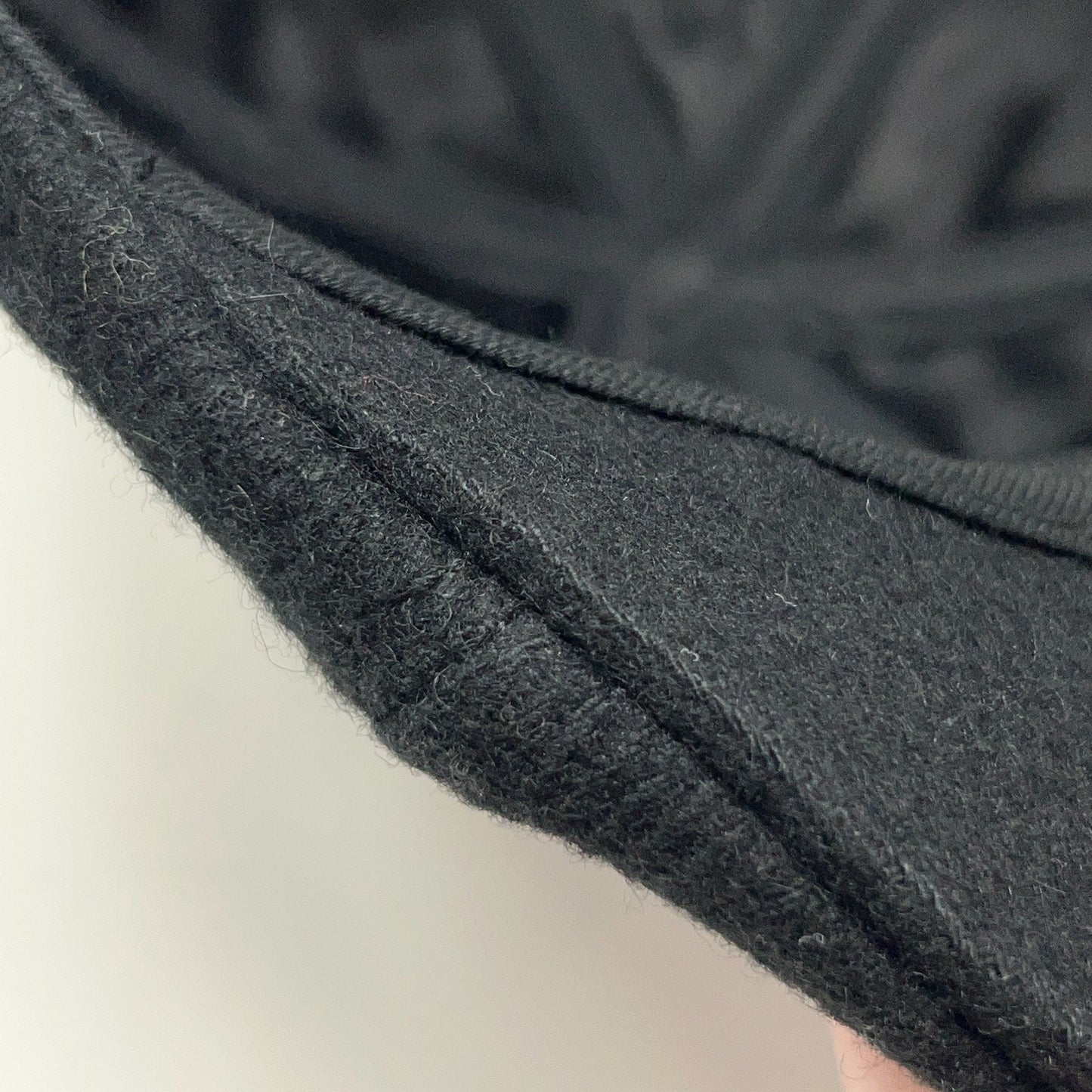 Wool Blend Herringbone Flat Cap Hat Ivy Newsboy Cabbie Driving Scally Black S-M