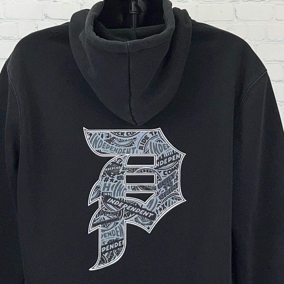 Primitive x Independent Dirty P Hoodie Sweatshirt 2XL XXL Black Skateboard Skate