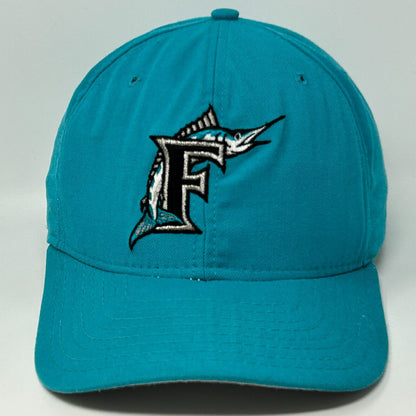 Florida Marlins Vintage 90s Hat MLB Blue New Era USA Made Snapback Baseball Cap