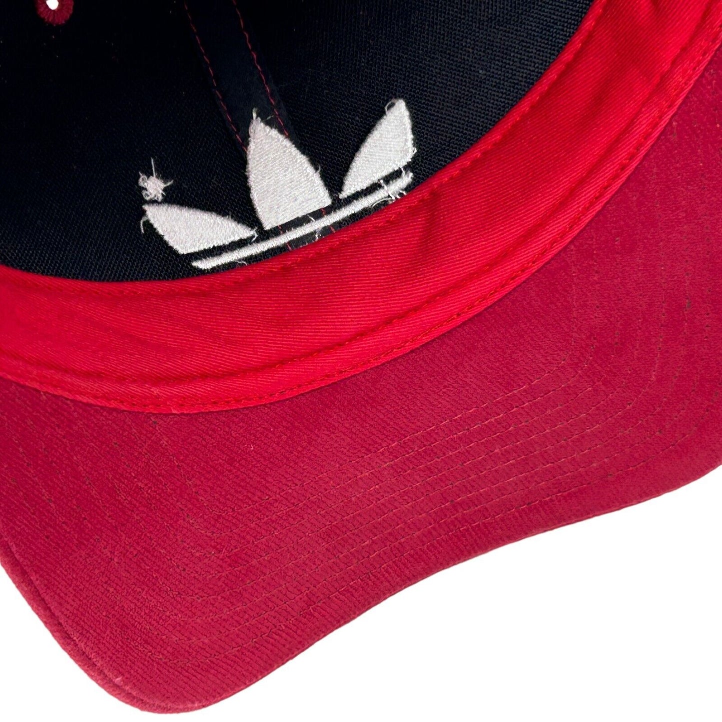 Adidas Trefoil Logo Hat Red Strapback Six Panel Baseball Cap
