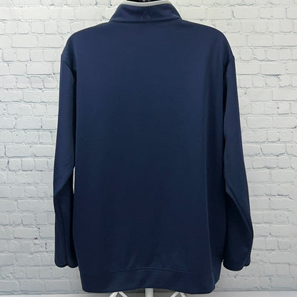 Dallas Cowboys Quarter 1/4 Zip Pullover 2XL XXL Antigua Navy Blue Star Logo NFL