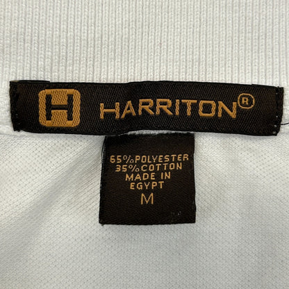 Vintage Y2Ks East Hill Video Polo Shirt Media Short Sleeve Pocket White M Medium