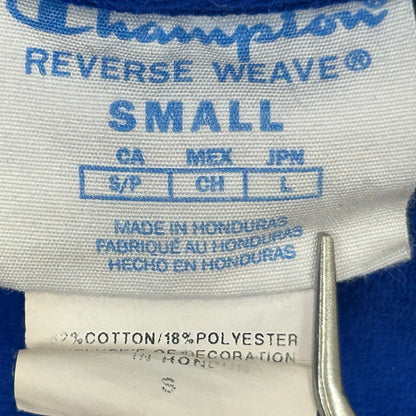 Sudadera con capucha pequeña Champion Same In Any Language para hombre, color azul