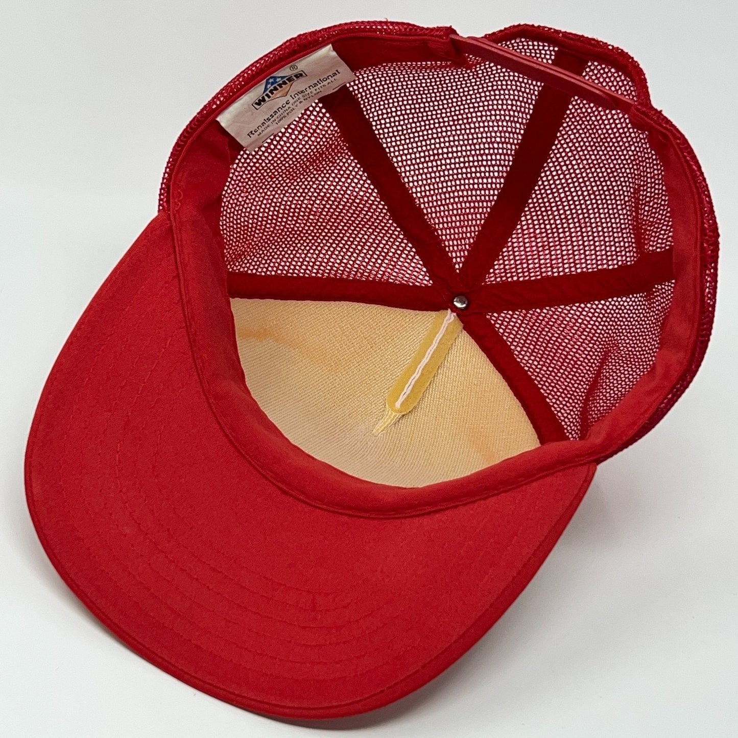 Vintage Baxman & Son Livestock Trucker Hat Baseball Cap Petaluma Snapback Red