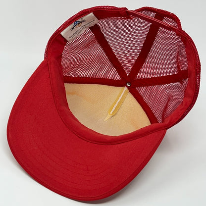 Vintage Baxman & Son Livestock Trucker Hat Baseball Cap Petaluma Snapback Red