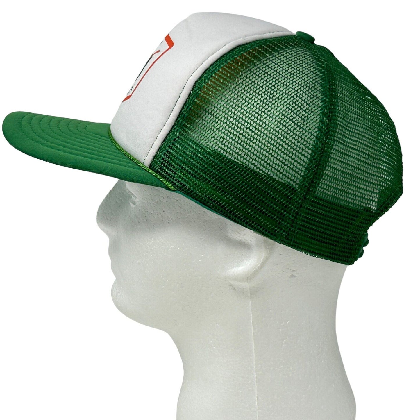 Gorra de camionero Sons of Erin Las Vegas, gorra de béisbol verde vintage de los años 90 con cierre trasero de estilo irlandés