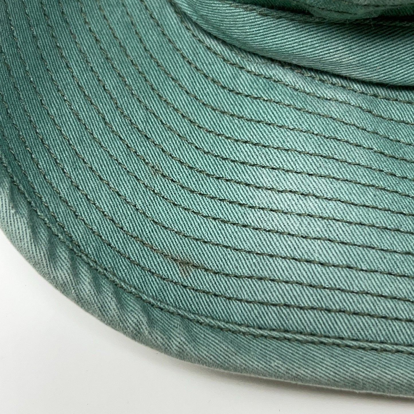 French Army Bush Hat L Large 58cm Boonie Style Green Canvas Wide Brim Chin Strap