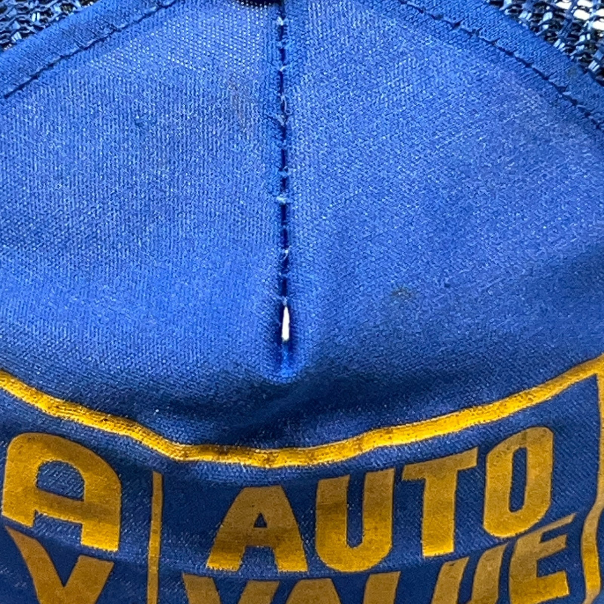 Vintage Auto Value Auto Parts Trucker Hat Baseball Cap Snapback Mesh Made In USA